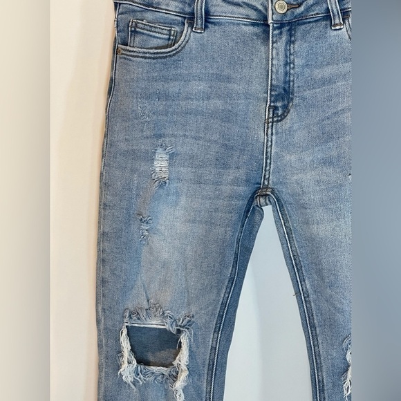 I & M Black Label High-Rise Distressed Skinny Jeans Juniors 7 - Picture 5 of 13